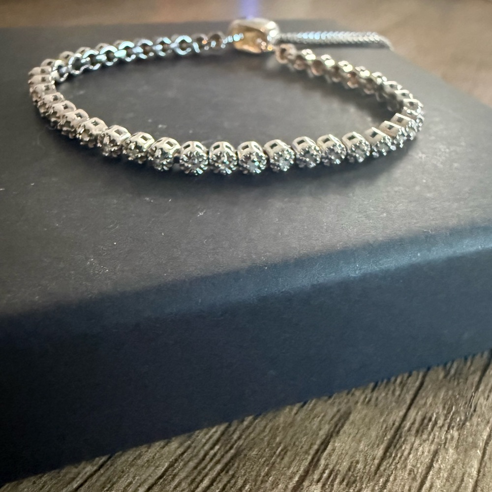1/2 Carat Diamond Adjustable Bolo Slide Tennis Bracelet
